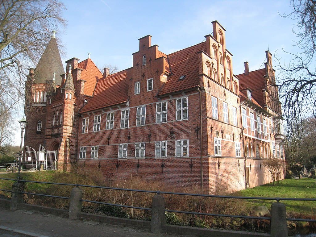 Blick auf das Bergedorfer Schloss in Hamburg Bergedorf