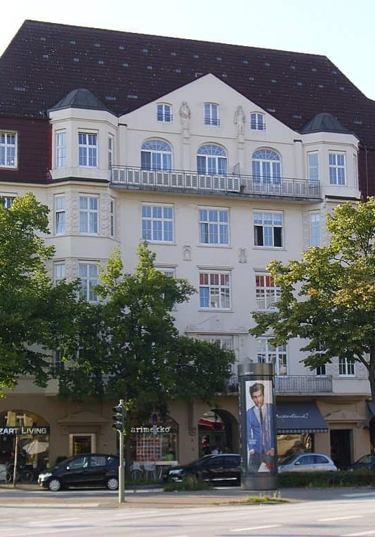 Palais und Geschäfte Curschmannstraße Lenhartzweg Hamburg Eppendorf